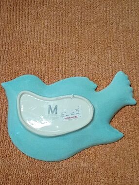 Magenta Aqua Bird-Shaped Serving Platter